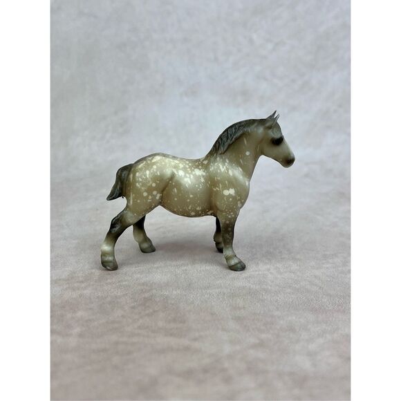 Breyer G1 Drafter Stablemate Splatter Dapple Gray - WILD! - Picture 1 of 5